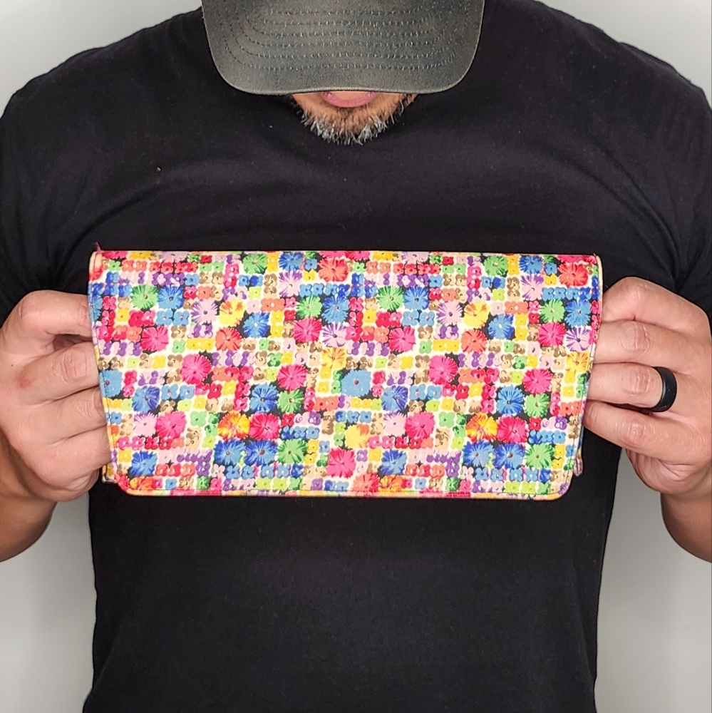 Vintage colorful clutch by Lennox Bags